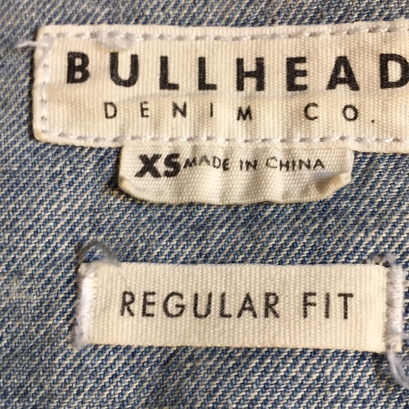Bullhead Denim Co. regular fit jean vest/Aztec art - Picture 3 of 8